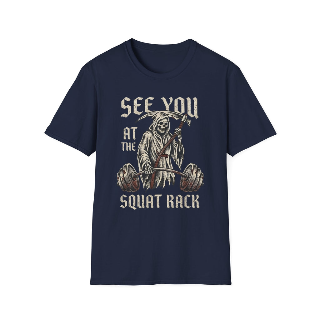 Grim Reaper Squat Rack T-Shirt