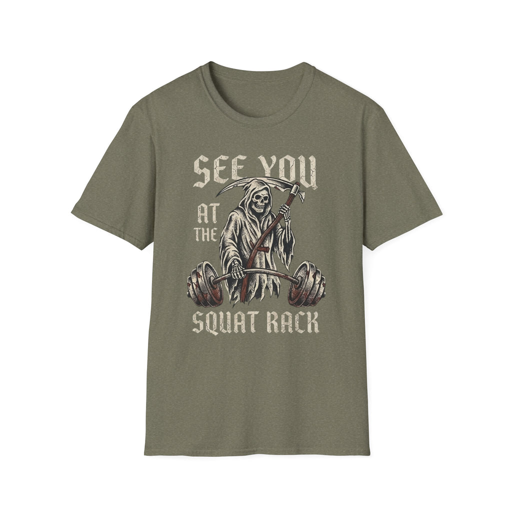 Grim Reaper Squat Rack T-Shirt