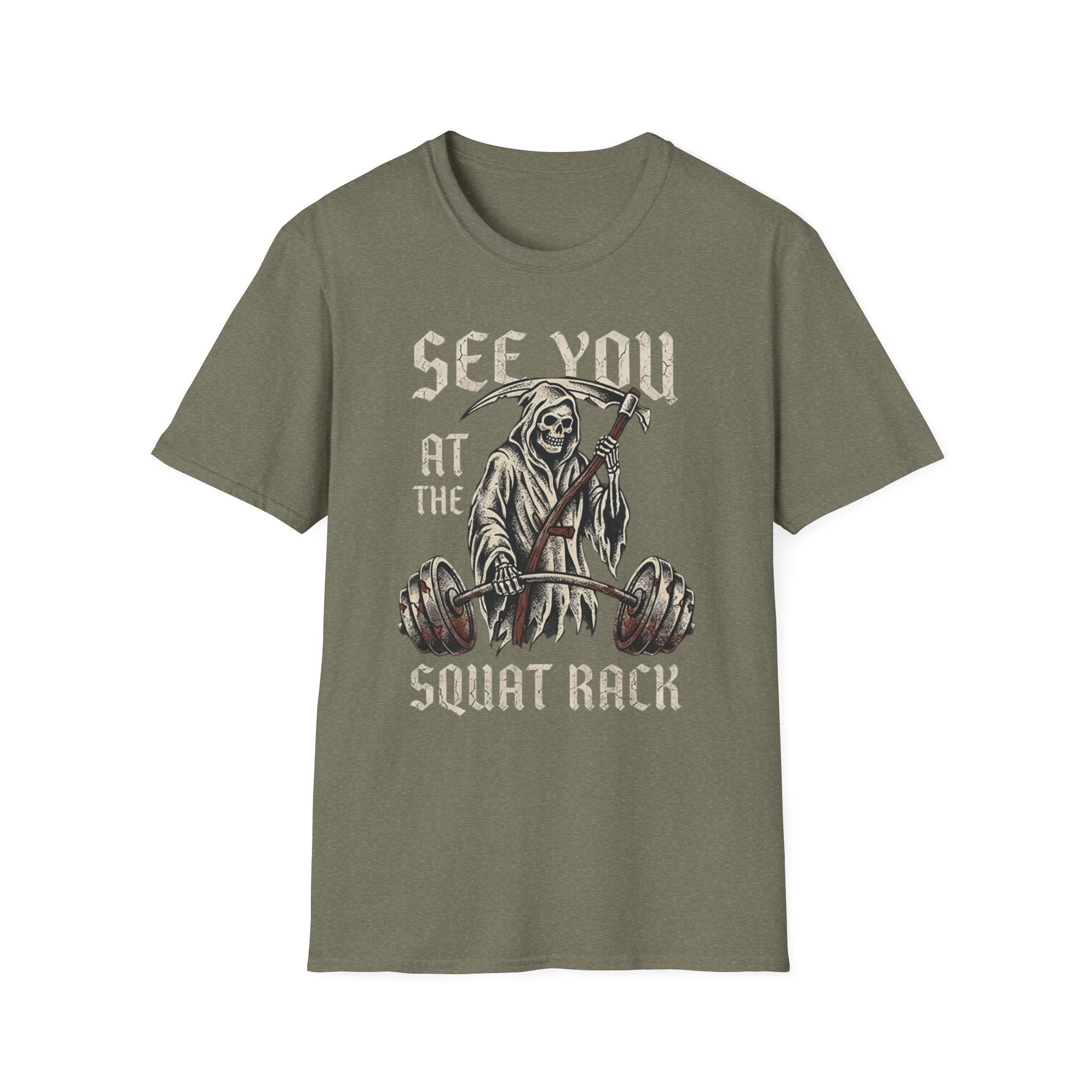 Grim Reaper Squat Rack T-Shirt