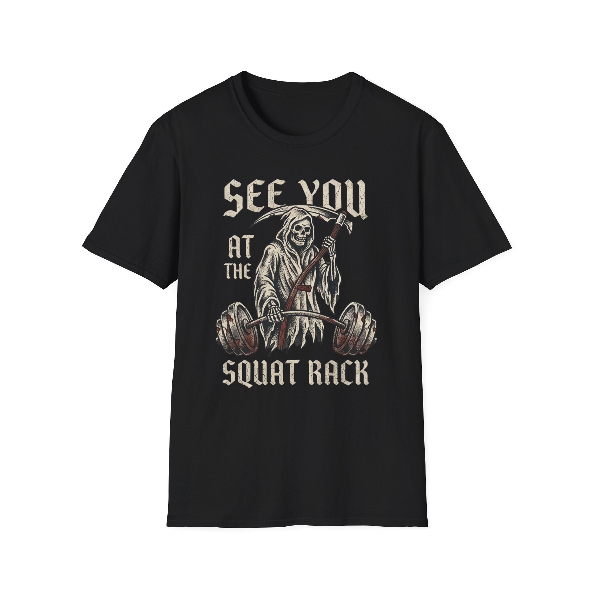 Grim Reaper Squat Rack T-Shirt