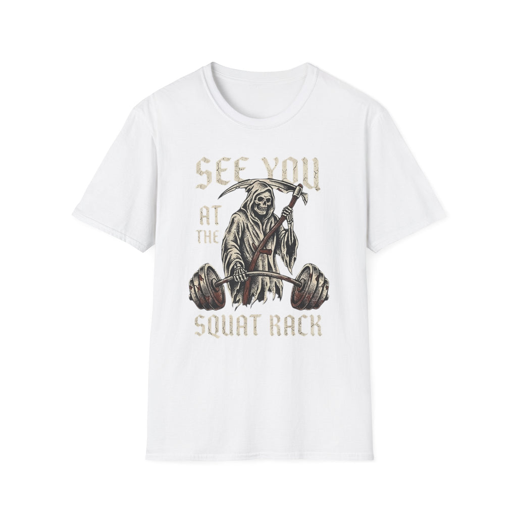 Grim Reaper Squat Rack T-Shirt